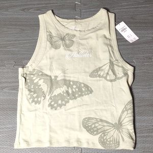 High-Neck Butterfly 🦋 Graphic Tank size Medium green